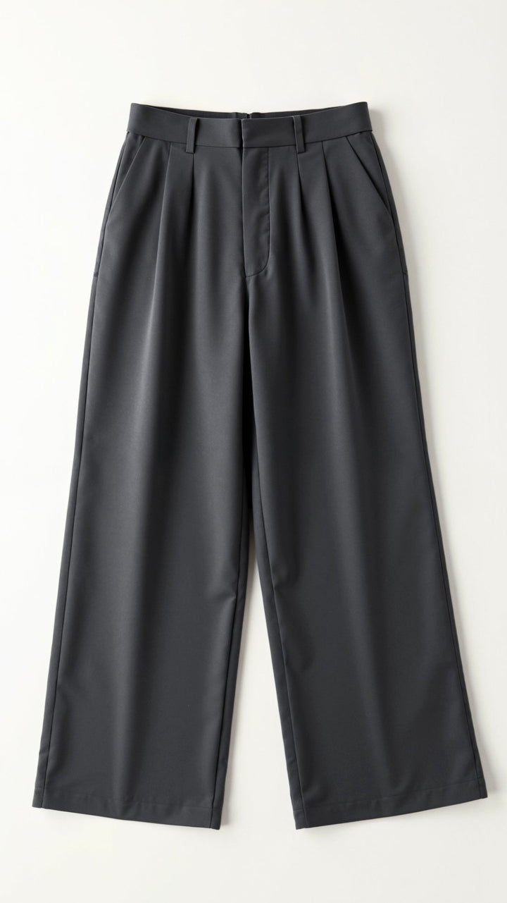 Barbara | Damen Weitbeinige Hose mit Hoher Taille