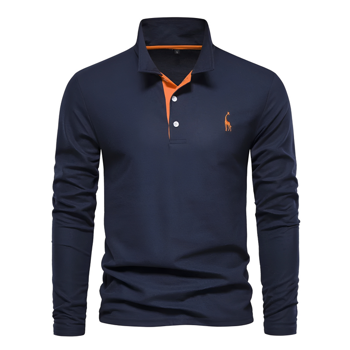 Antoine - Langarm-Polo für Herren