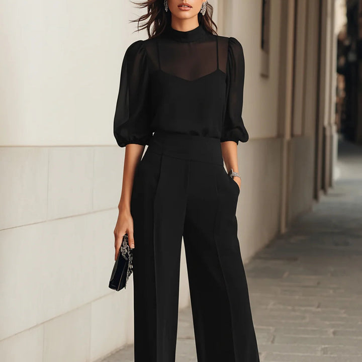 3-teiliges Set aus Oberteil und Hose für Damen