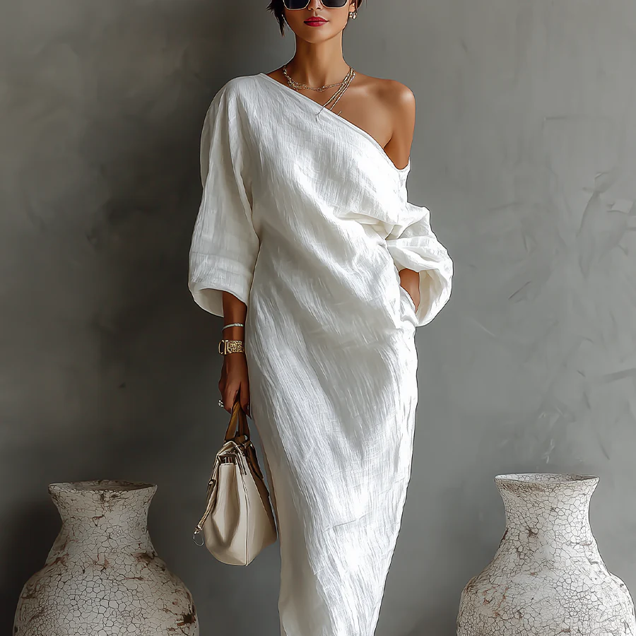 Damen-Maxikleid mit einem Träger