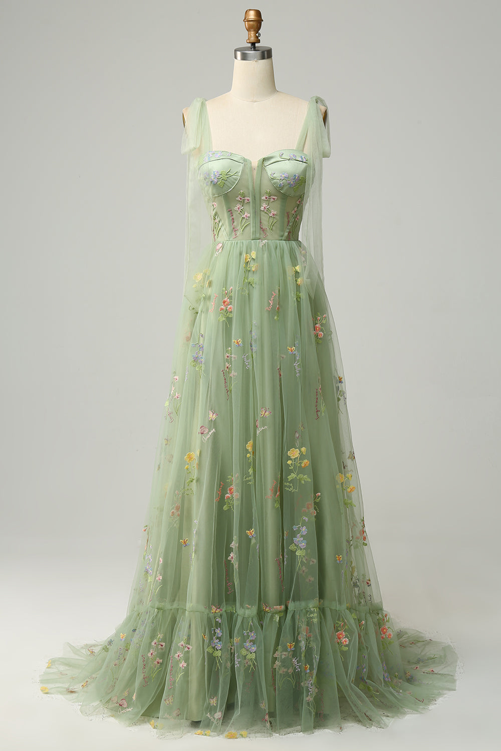 Damen Elegante Blumen Maxi Kleid