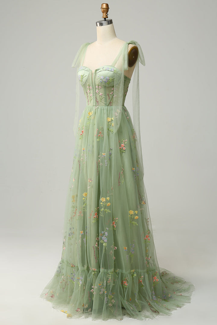Damen Elegante Blumen Maxi Kleid