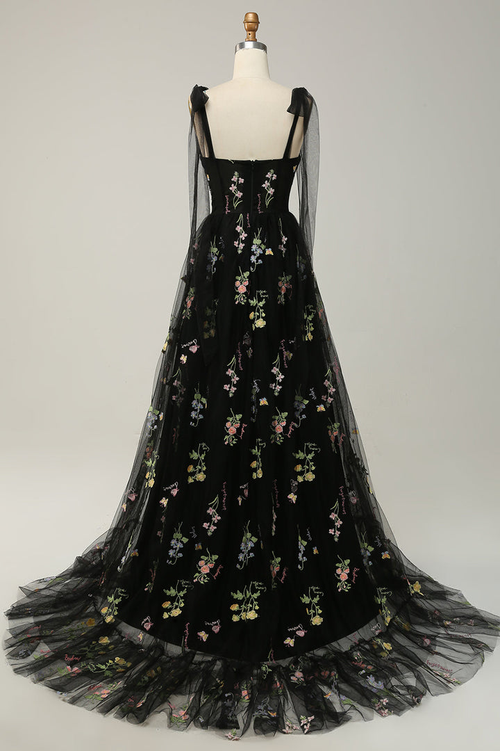 Damen Elegante Blumen Maxi Kleid