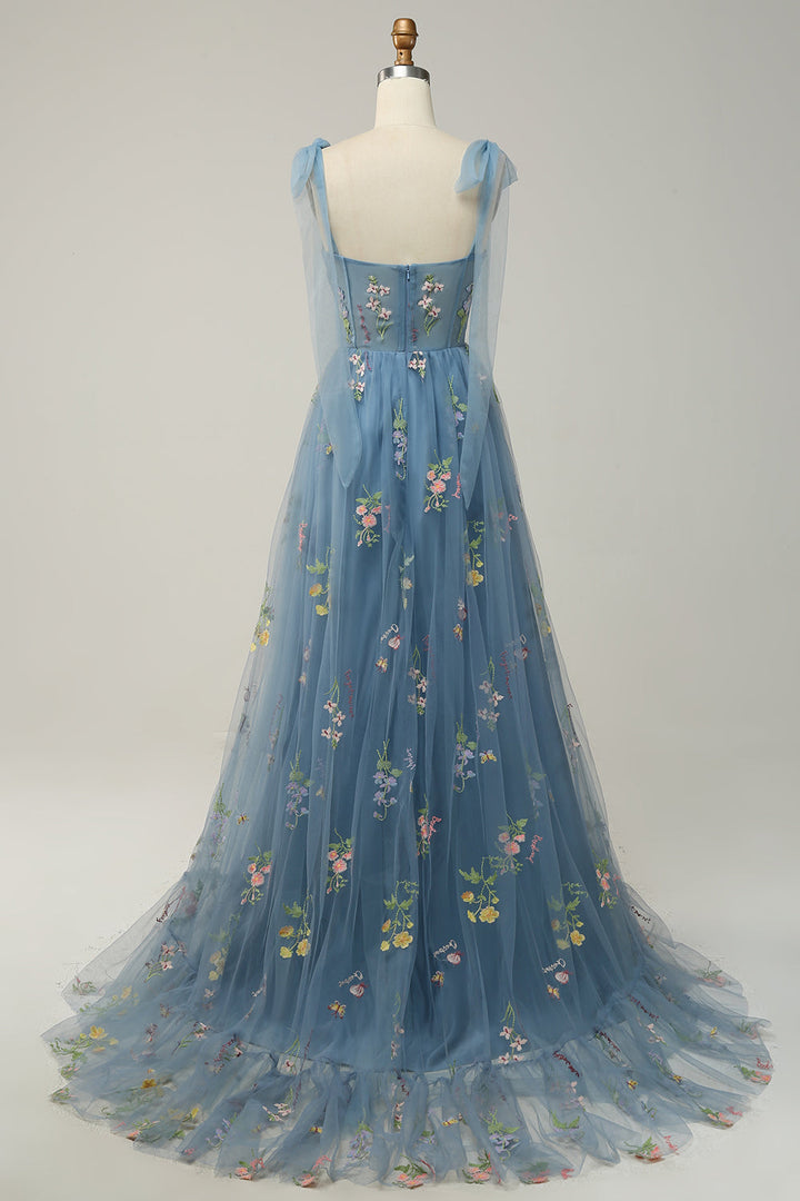 Damen Elegante Blumen Maxi Kleid