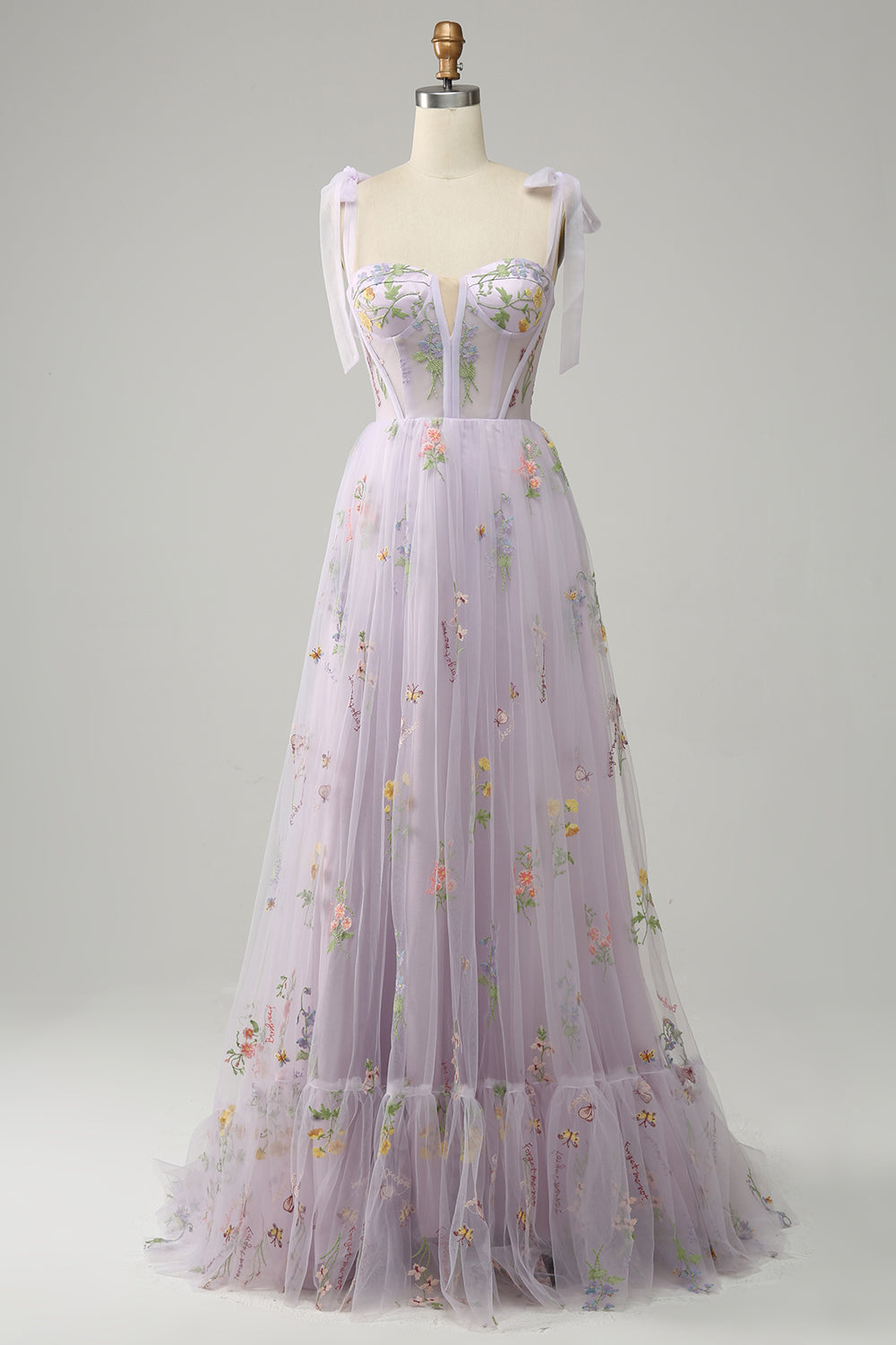 Damen Elegante Blumen Maxi Kleid