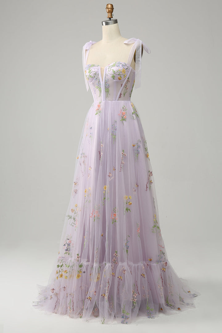 Damen Elegante Blumen Maxi Kleid