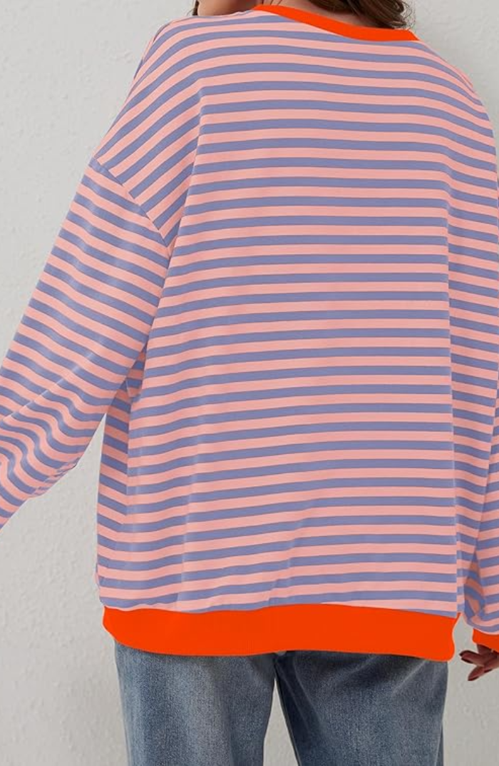 Yara - Gestreifter Pullover in Oversize Größe