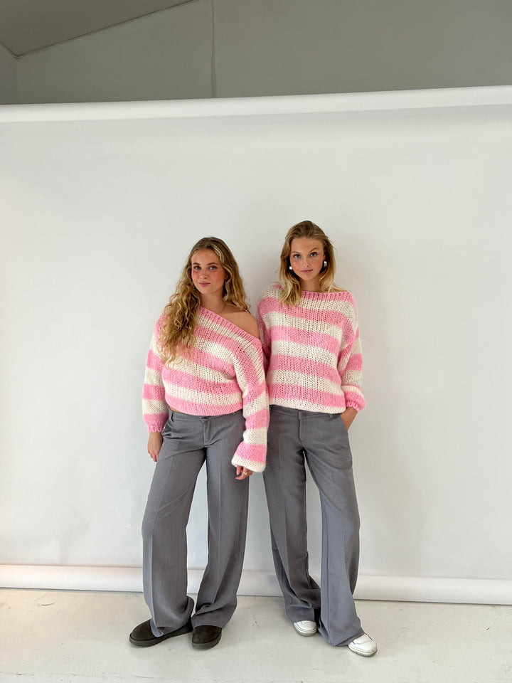 Zada - Gestreifter Pullover mit lockerer Passform