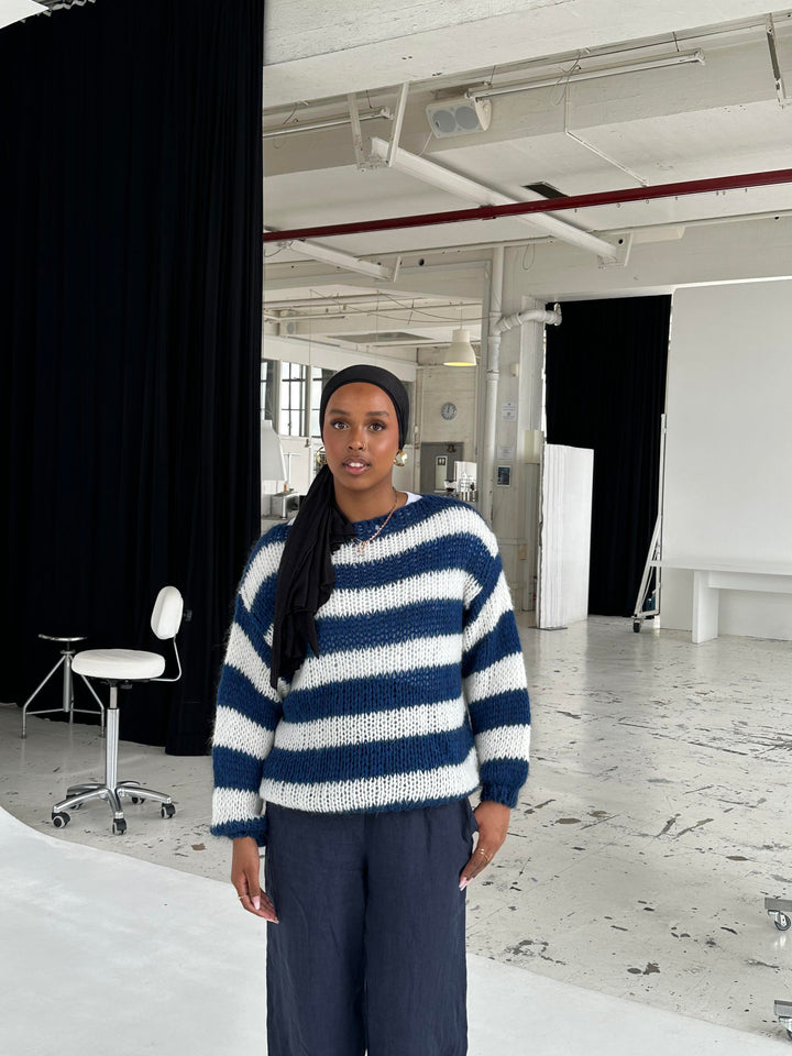 Zada - Gestreifter Pullover mit lockerer Passform