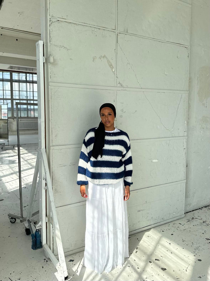 Zada - Gestreifter Pullover mit lockerer Passform
