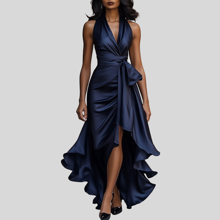 Zelara | Dramatisches Festliches Maxikleid mit Hohem Schlitz
