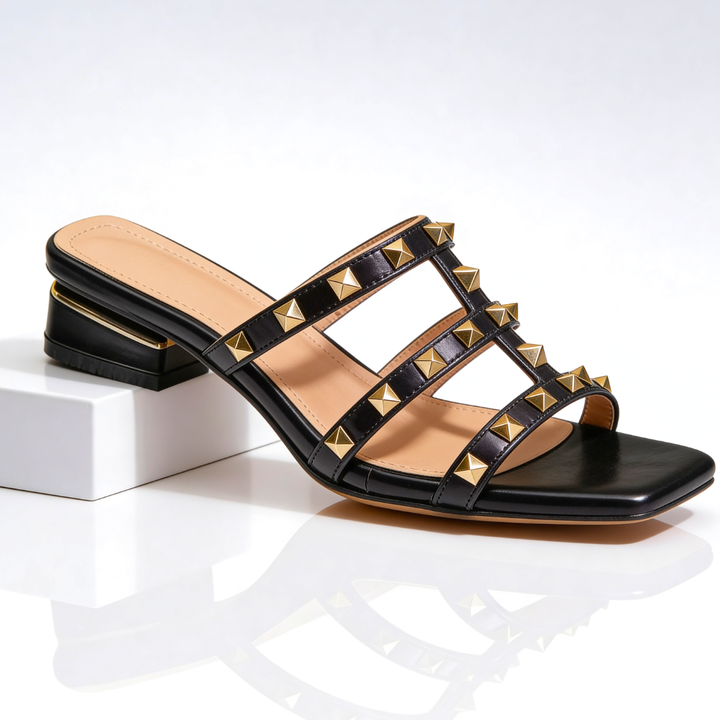 Zelina | Elegante Damen Sandale mit Nieten 0