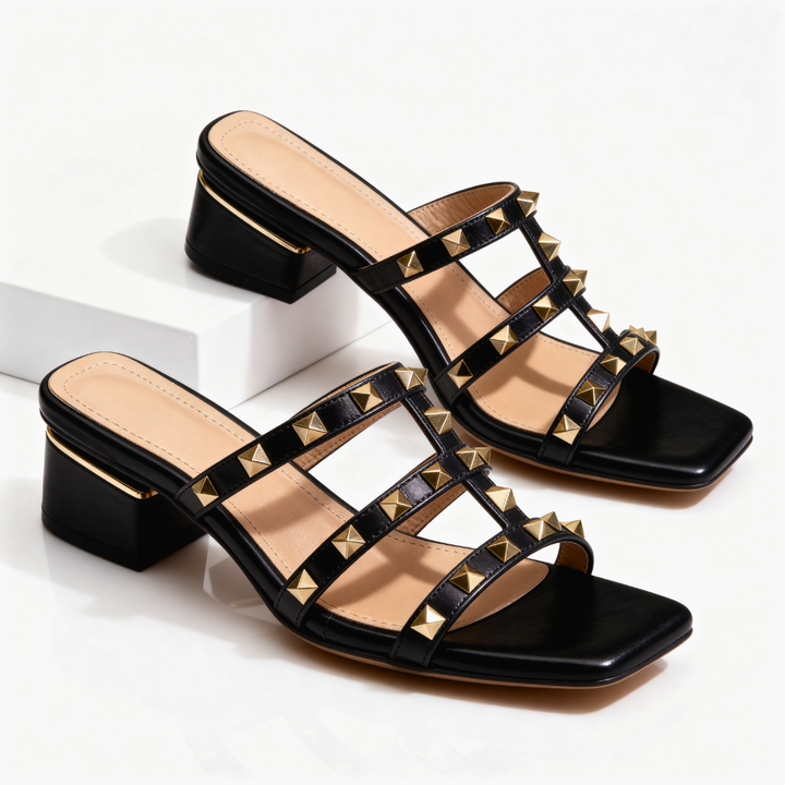 Zelina | Elegante Damen Sandale mit Nieten 3