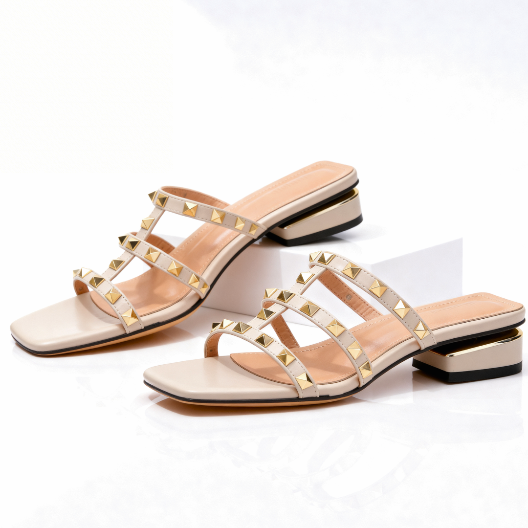 Zelina | Elegante Damen Sandale mit Nieten 4