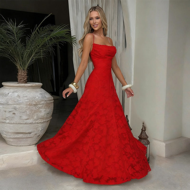 Zelira | Elegantes Maxikleid Festlich mit Spitzen-Details 9
