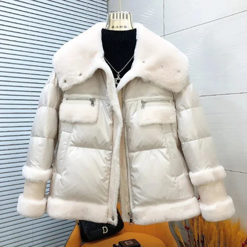 Zephyra - Parka Jacke aus Baumwolle mit Stehkragen