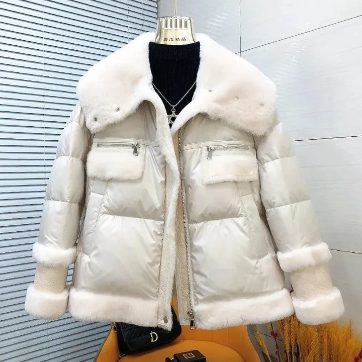 Zephyra - Parka Jacke aus Baumwolle mit Stehkragen