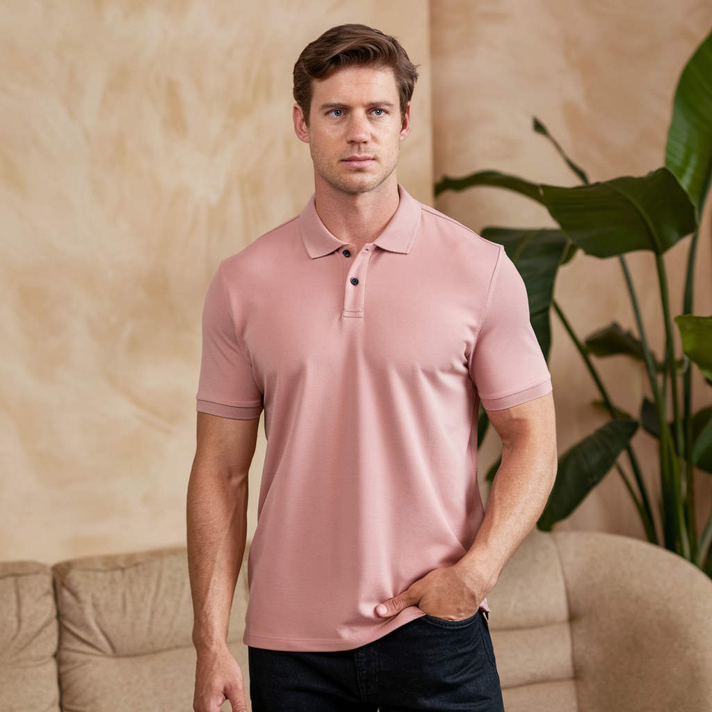 Polo Uomo in Seta Leggera Vestibilità Classica - Vesarelli
