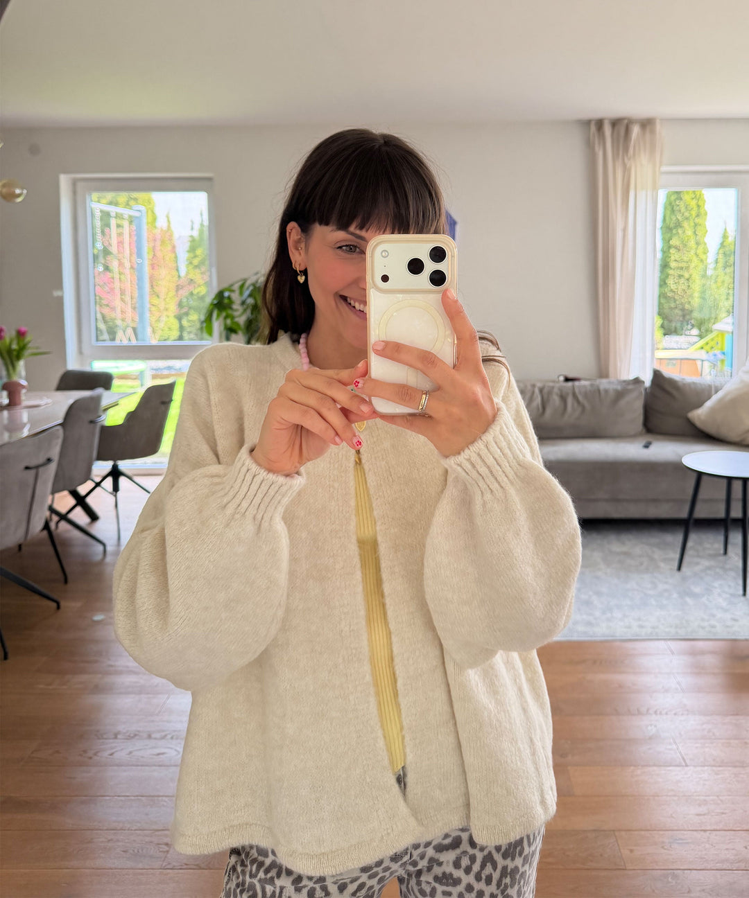 Cardigan Angela Beige Ladypolitan ♡