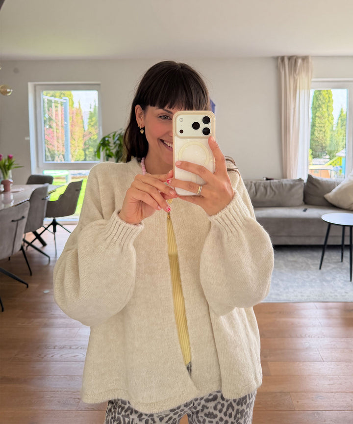Cardigan Angela Beige Ladypolitan ♡