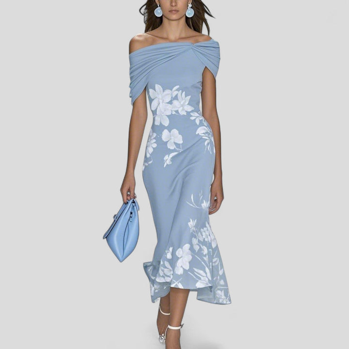 Midi-Kleid für Damen mit Print