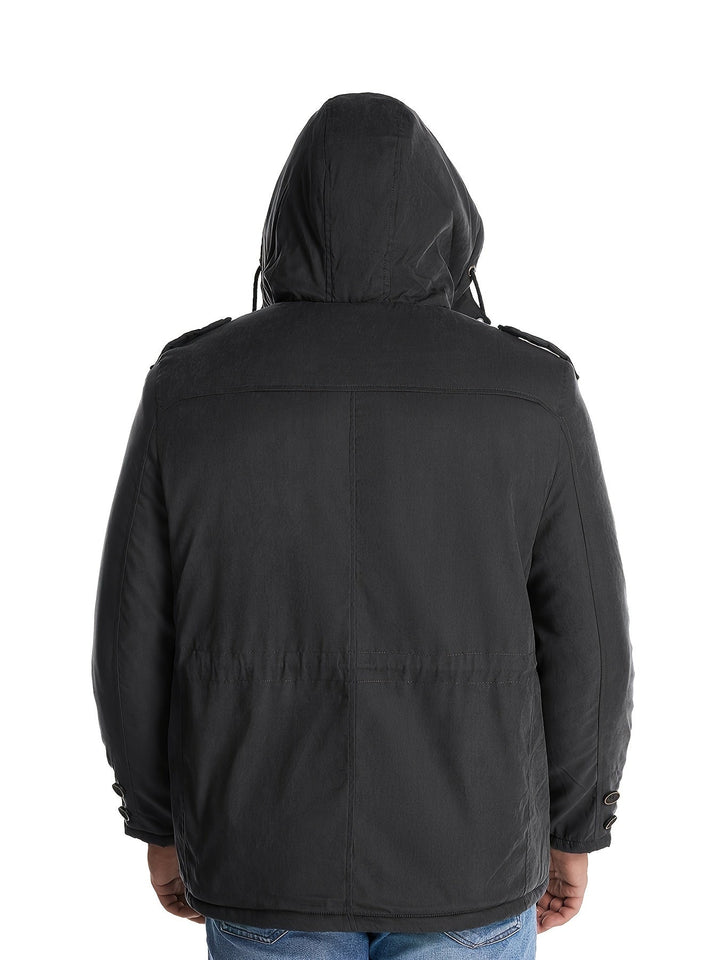 Richard | Herren warme Freizeitjacke mit Kapuze für den Winter
