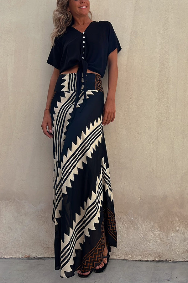 Stefanie – Women’s Elastic Waist Maxi Skirt - Image 9