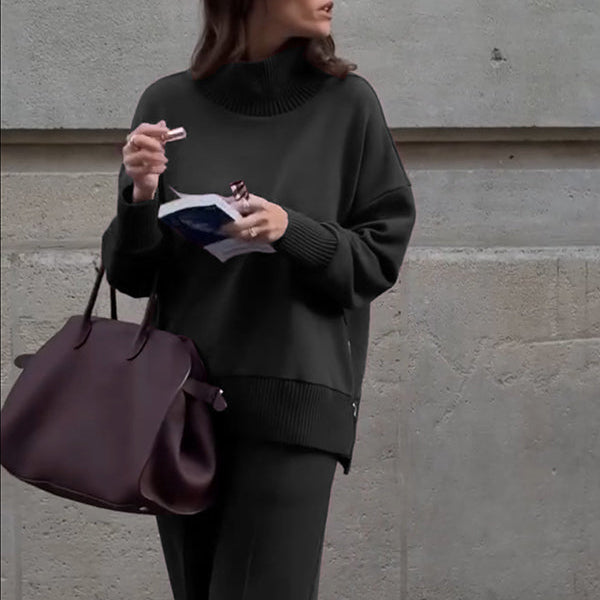 Midi-Kleid aus Leinenmischgewebe für Damen