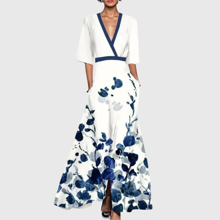 Damen-Maxikleid mit Schlitz