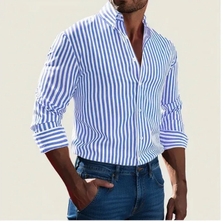 Adrian | Herren Hemd Streifen Design Sommer
