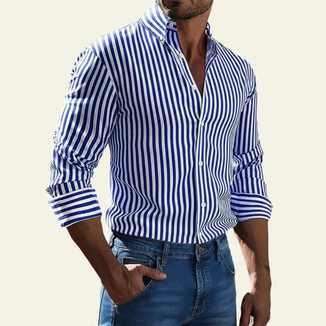 Adrian | Herren Hemd Streifen Design Sommer