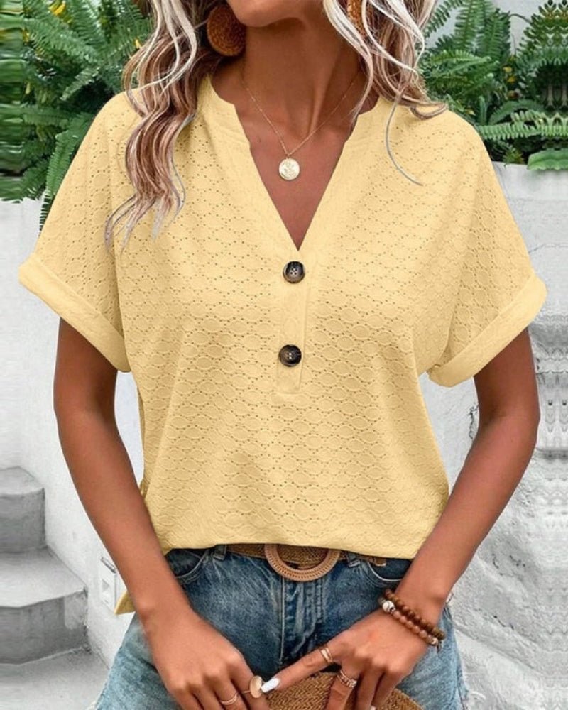 Alltag Damen leichtes Top | V-Ausschnitt