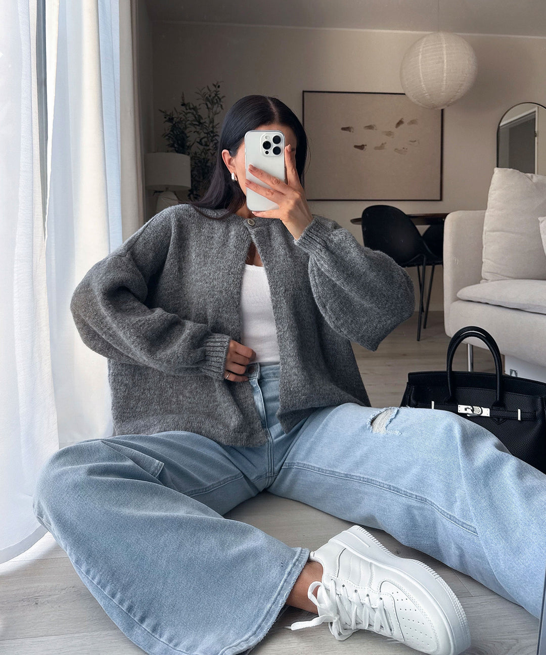 Cardigan Angela Dunkelgrau