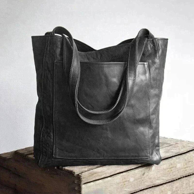Die Lebenslange Tasche Ledershopper mit Schulterhenkeln