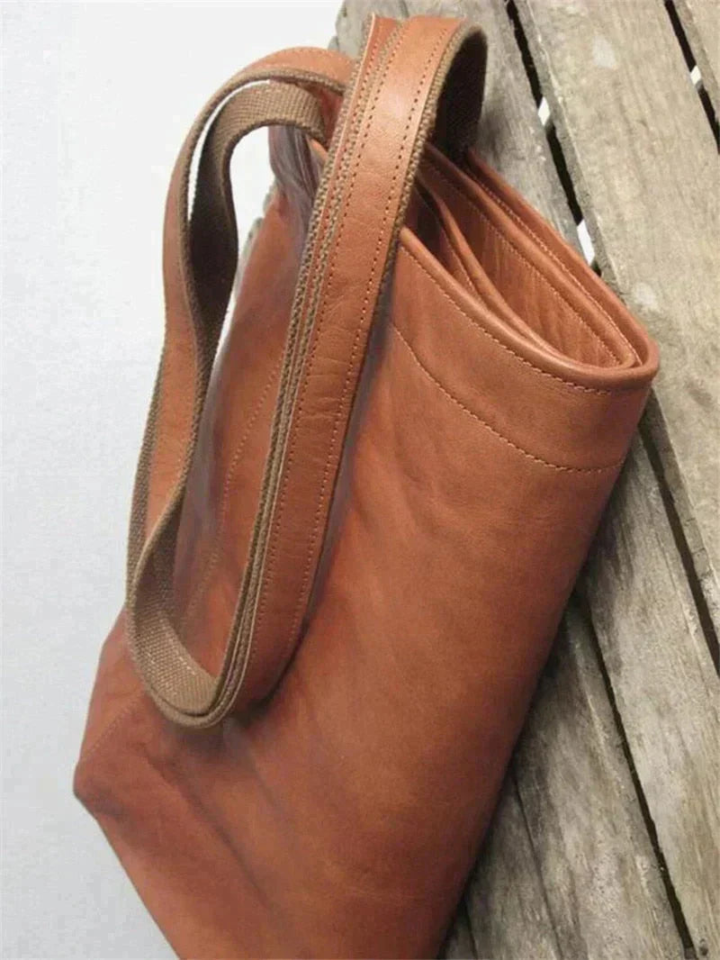 Die Lebenslange Tasche Ledershopper mit Schulterhenkeln