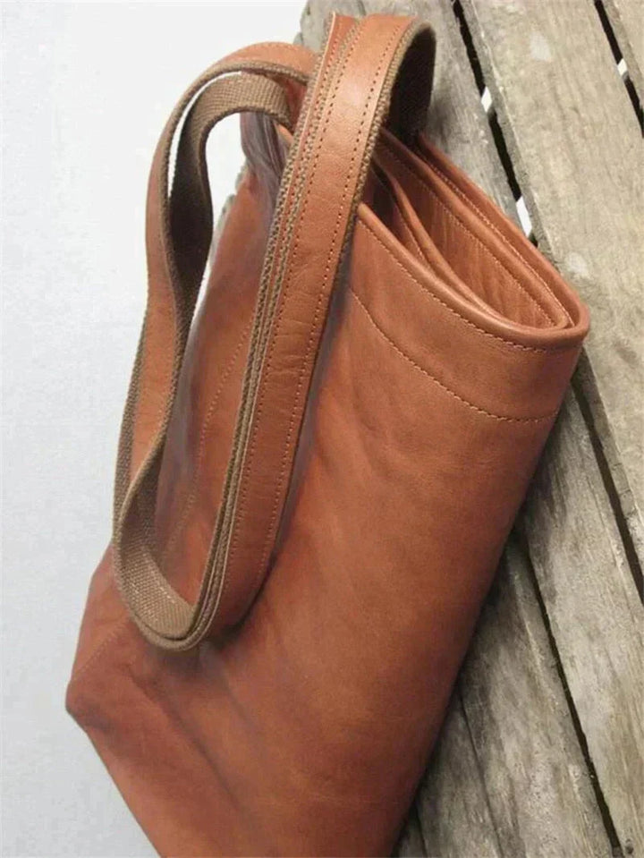 Die Lebenslange Tasche Ledershopper mit Schulterhenkeln