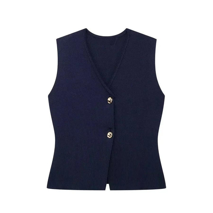 Ärmelloses, geknöpftes Oberteil für Damen-Vest for women-Alpenkind