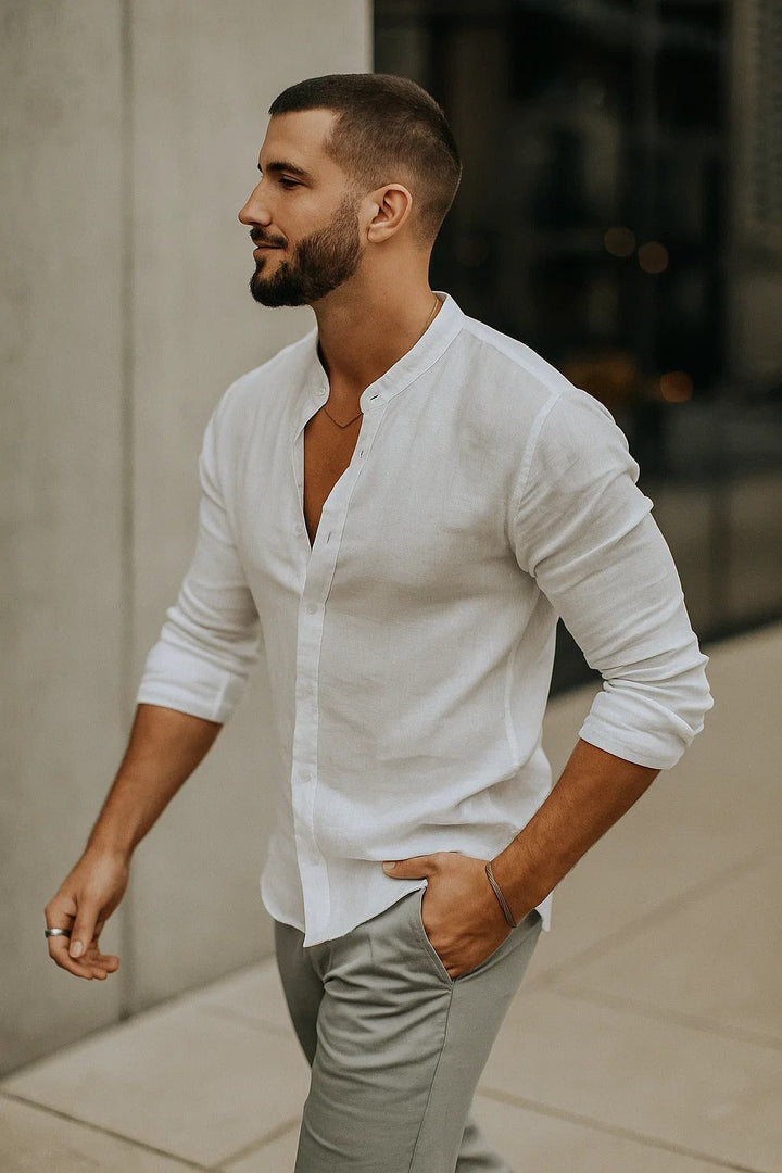 Markus –  Men's 3/4 Sleeve Shirt  - Image 2