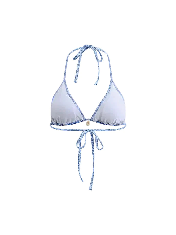 Bikini-Set mit Neckholder und Bindebändern im Print-Design-Women Swimwear-Alpenkind