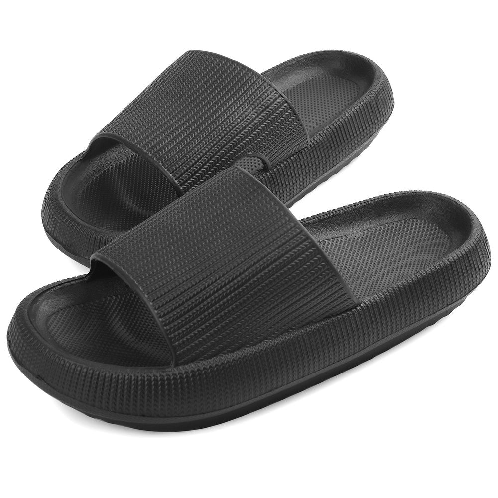 Badslipper für Damen und Herren mit dicker Sohle