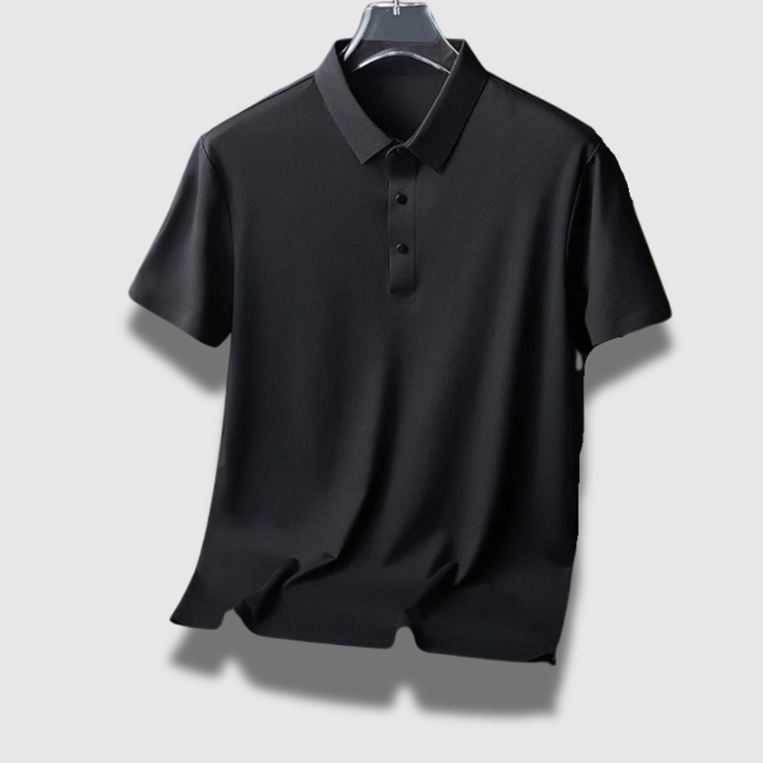 Polo Uomo in Seta Leggera Vestibilità Classica