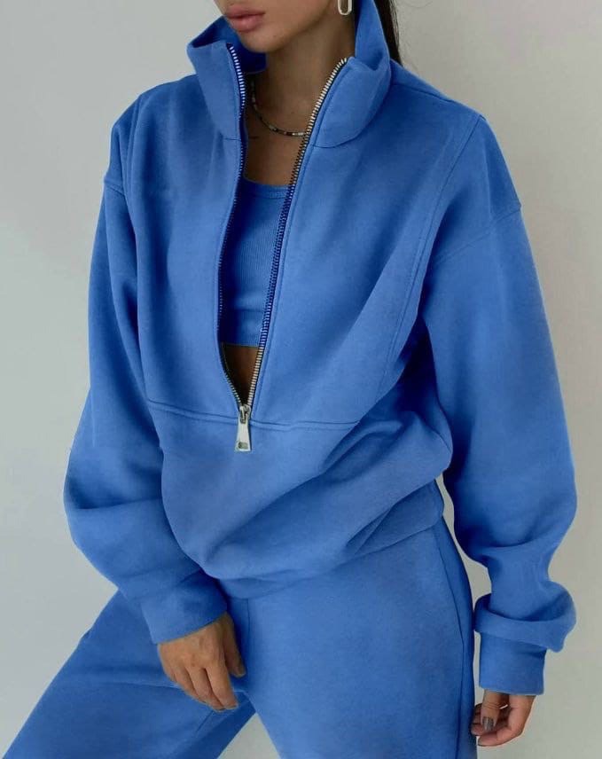 Claudia | Damen Zweiteiliges Lounge- und Jogginghose-Set