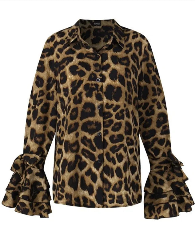 Elegante Bluse Damen mit modernen Volantärmeln