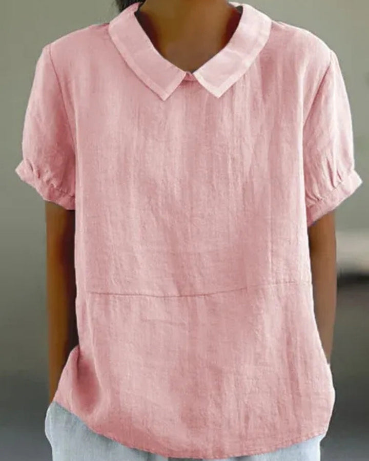 Bluse mit klassischem Kragen – Klare Linien für Damen im Alltag