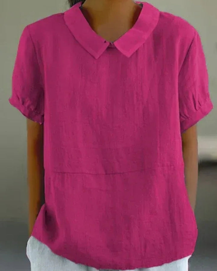 Bluse mit klassischem Kragen – Klare Linien für Damen im Alltag