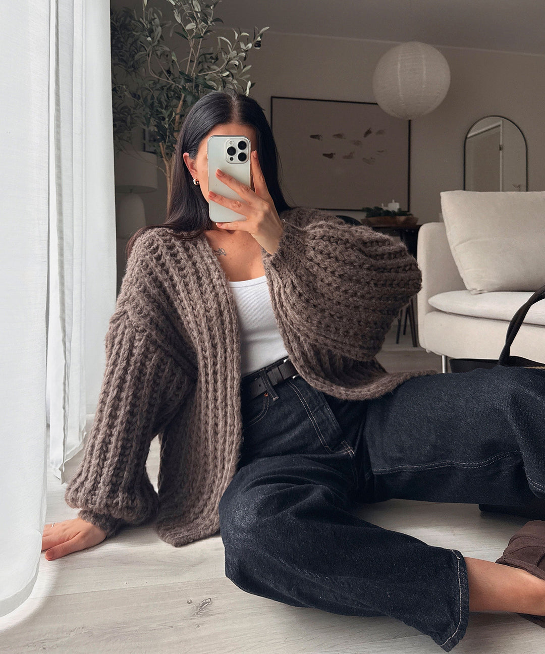 Strickjacke Gelina Braun Ladypolitan ♡
