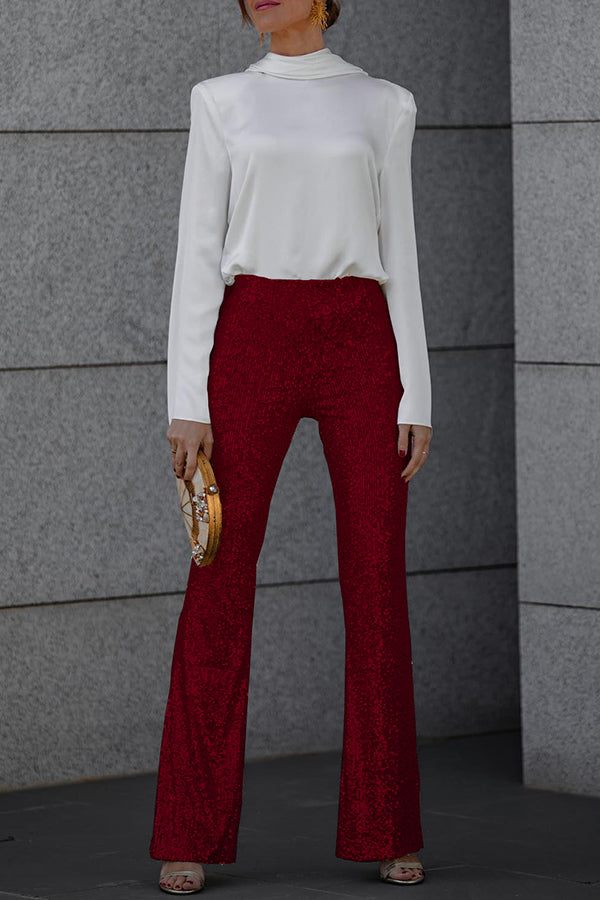 Anja – Flared Sequin Trousers for Women - Image 17