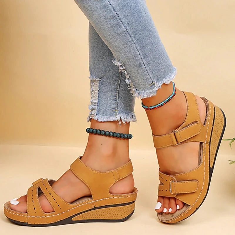 Damen Sandalen Mit Keilabsatz
