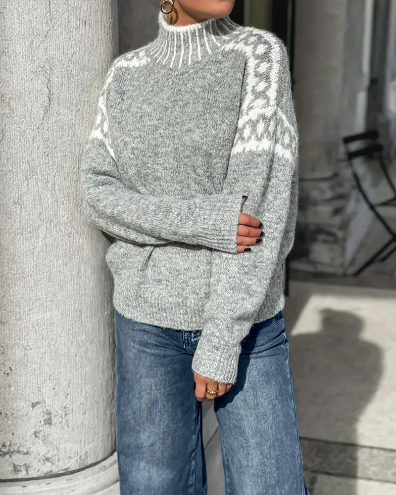 Emilia | Damen Alltäglicher Pullover für die Kalte Jahreszeit