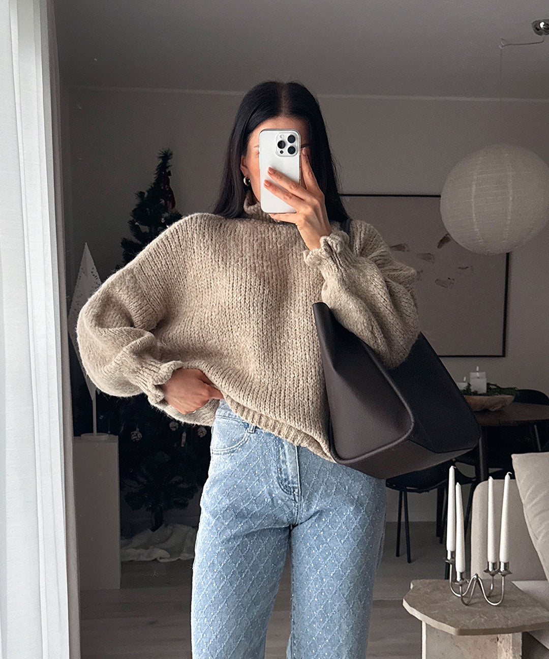 Stretch Wide Leg Jeans Kanja Blau Ladypolitan ♡